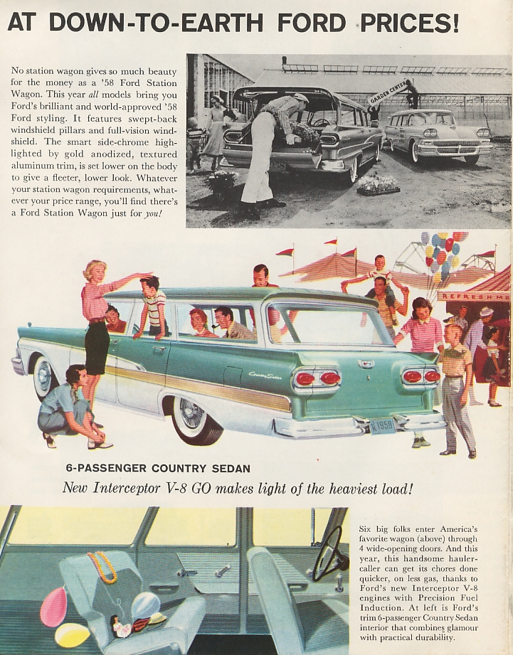 1958 Ford Wagons Foldout Page 4
